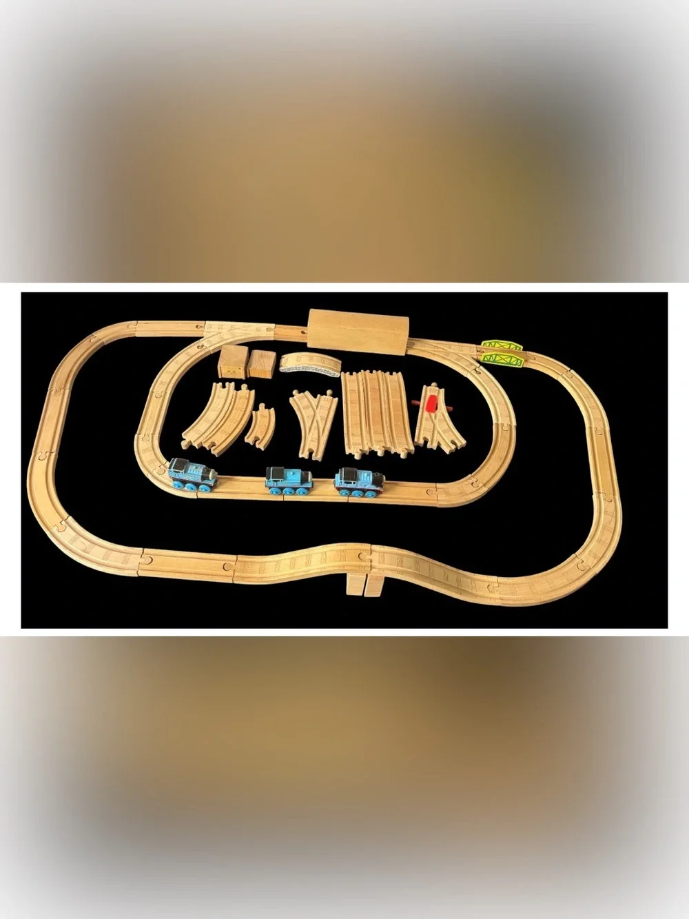 Thomas & Friends Wooden Railway Train Set Lot 45 Pieces Tunnel & Bridges